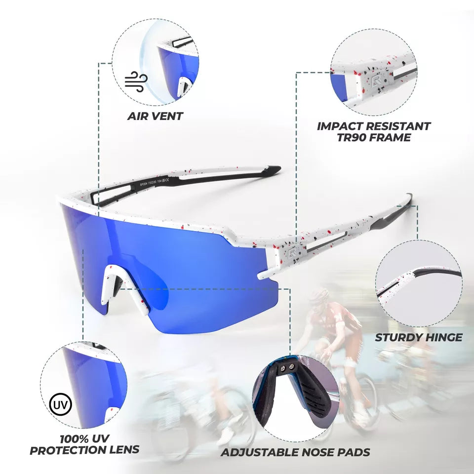 ROCKBROS Ochelari de soare polarizați/fotocromatici Ochelari de ciclism Bicicletă UV400 UNISEX