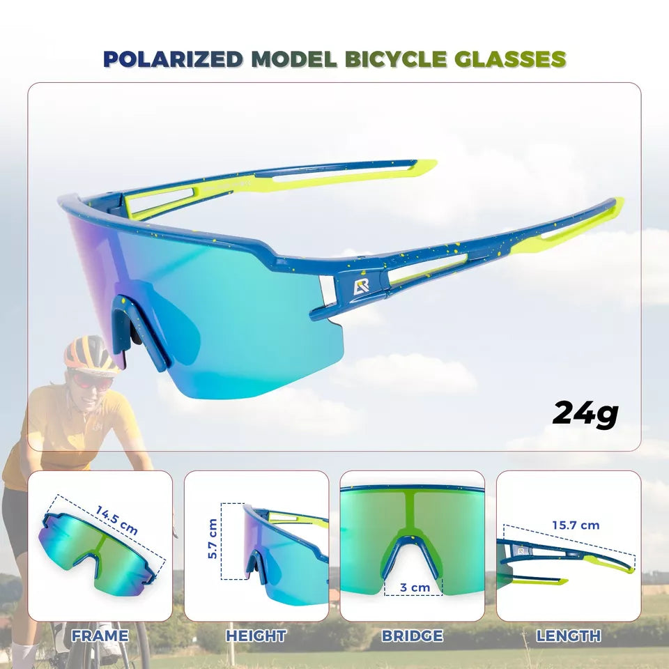 ROCKBROS Ochelari de soare polarizați/fotocromatici Ochelari de ciclism Bicicletă UV400 UNISEX