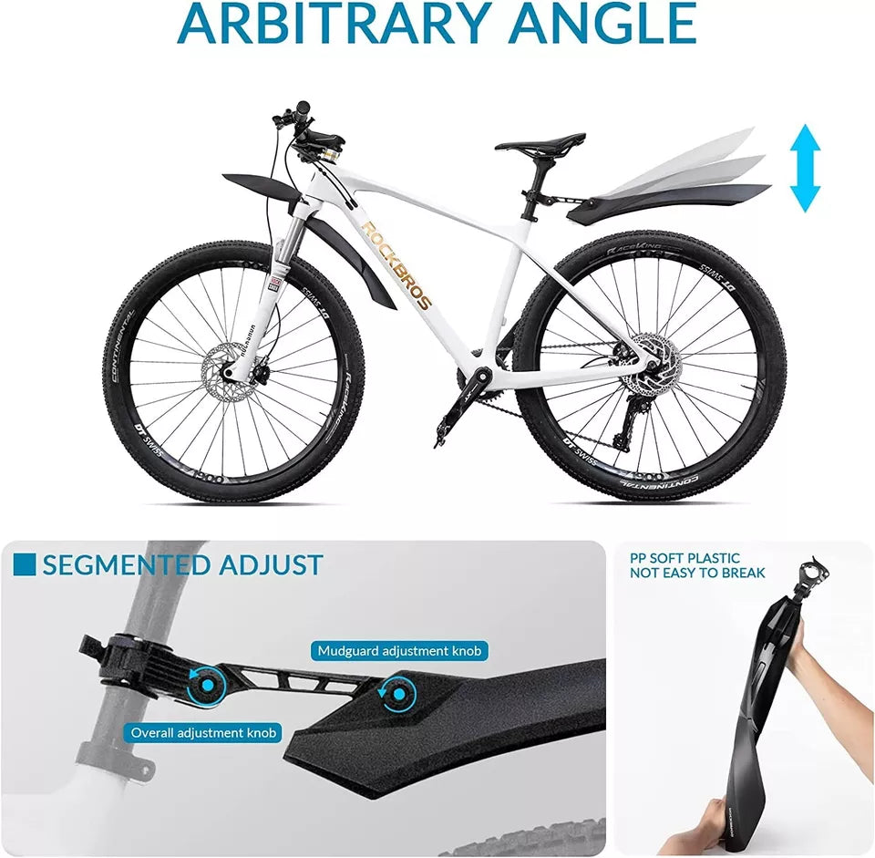 Set apărători de noroi pentru bicicletă ROCKBROS 24-29 inch apărător de noroi pentru bicicletă cu eliberare rapidă MTB