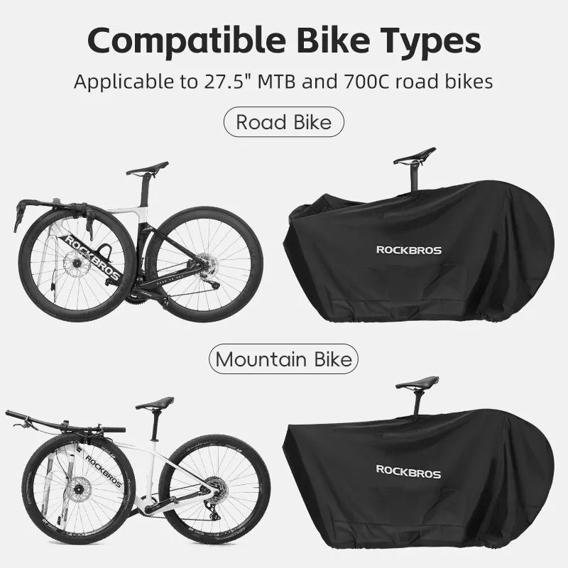 Husă de bicicletă ROCKBROS pentru prelată de bicicletă de 27,5 inch/700C hidrofugă