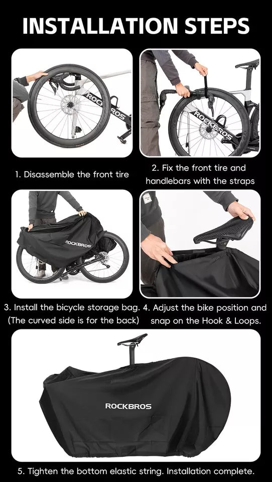 Husă de bicicletă ROCKBROS pentru prelată de bicicletă de 27,5 inch/700C hidrofugă