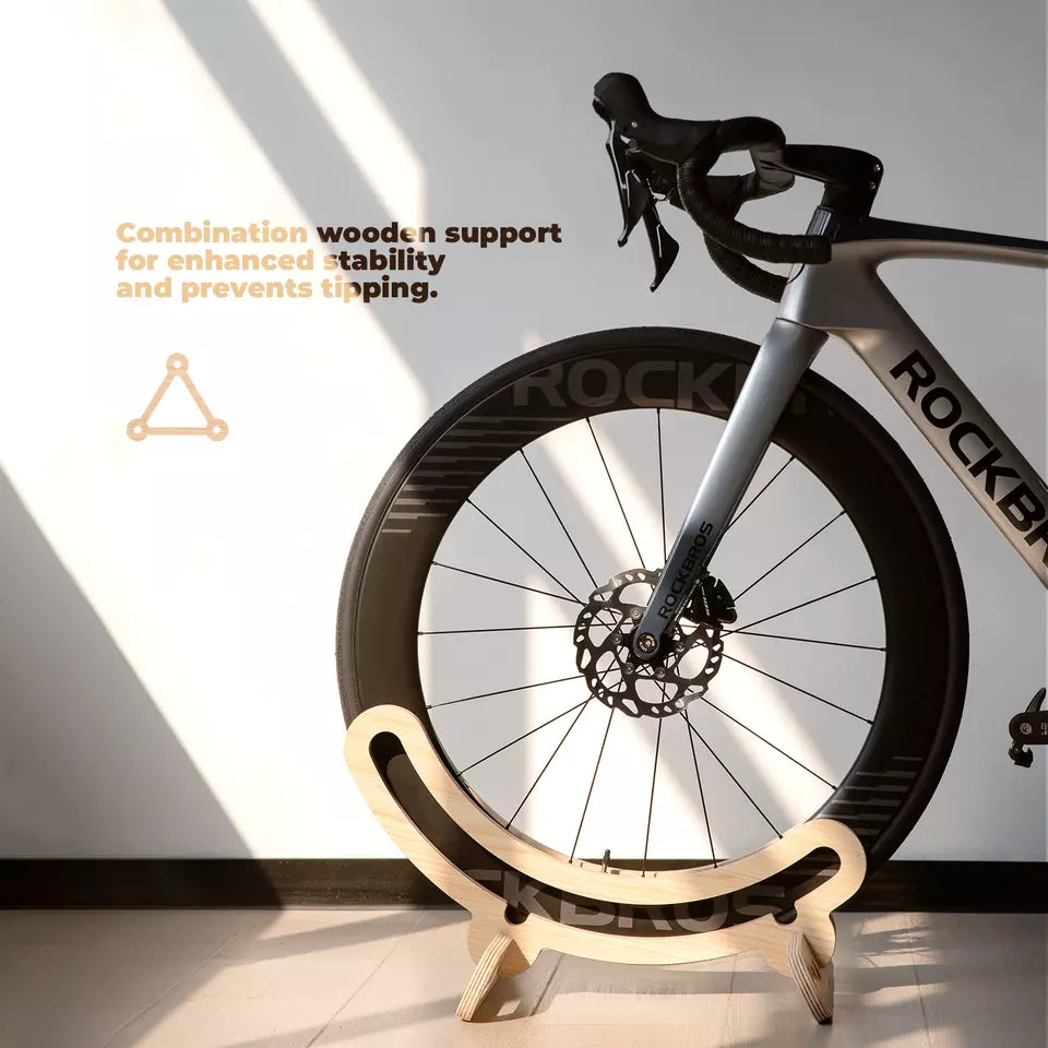 Suport de biciclete ROCKBROS Suport central din lemn 30mm pentru biciclete 23C-30C 700C