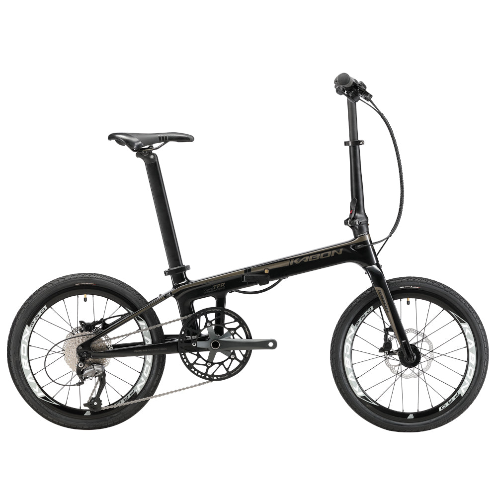 KABON Bicicletă pliantă de oraș fibră de carbon cu transmisie Shimano Altus 9S 20 inch