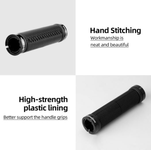 ROCKBROS mânere de bicicletă mânere blocate pentru ghidon MTB bicicletă anti-alunecare negru