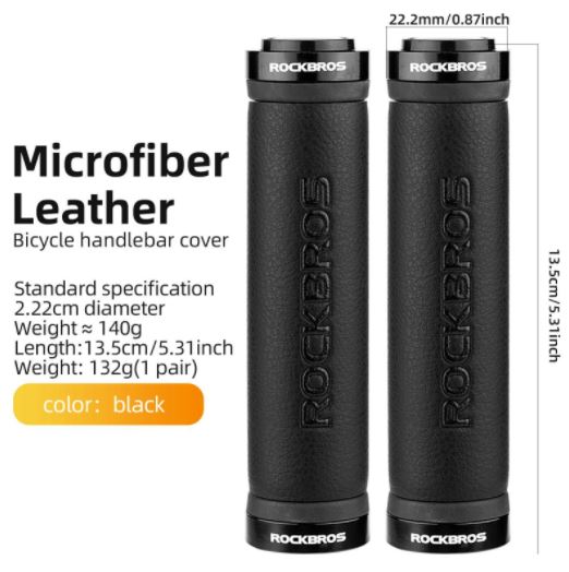 ROCKBROS mânere de bicicletă mânere blocate pentru ghidon MTB bicicletă anti-alunecare negru