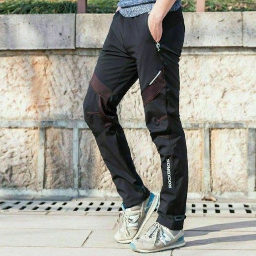 ROCKBROS Pantaloni de ciclism lungi rezistenti la vant sport Marimea europeana M-4XL