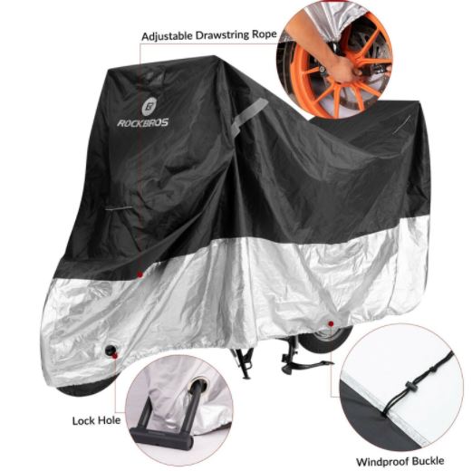 ROCKBROS Garaj pentru motociclete, Copertină pentru motociclete, Husă pentru scuter, Impermeabil