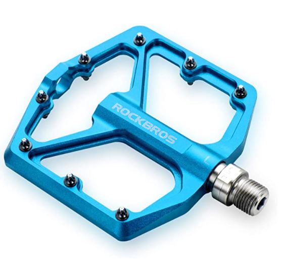 ROCKBROS Pedale de bicicletă de drum Pedale de platformă din aluminiu ultrauşoare anti-alunecare 9/16 inci