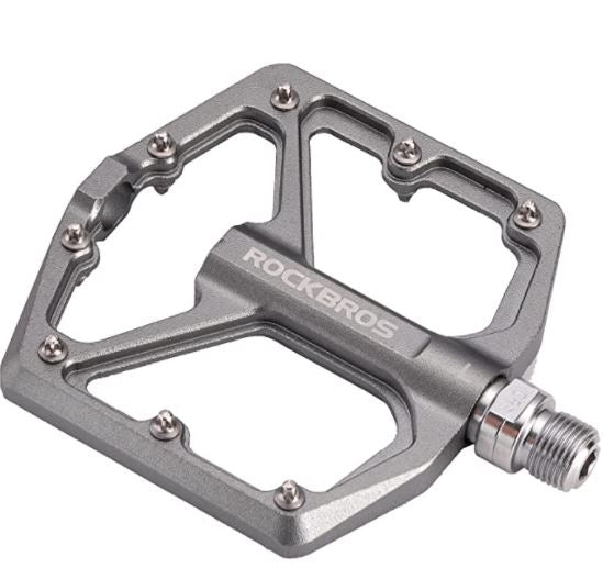 ROCKBROS Pedale de bicicletă de drum Pedale de platformă din aluminiu ultrauşoare anti-alunecare 9/16 inci