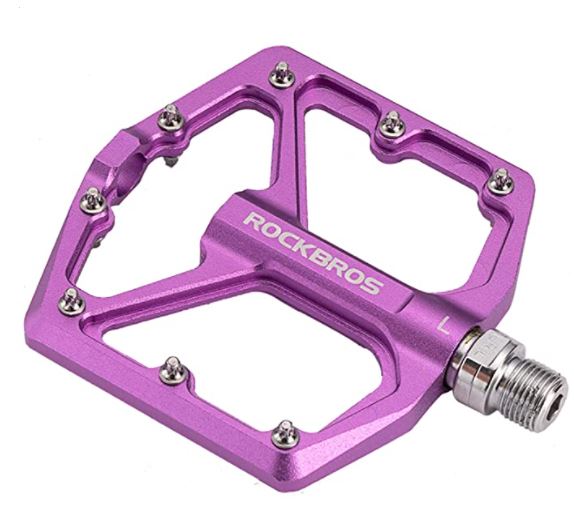 ROCKBROS Pedale de bicicletă de drum Pedale de platformă din aluminiu ultrauşoare anti-alunecare 9/16 inci