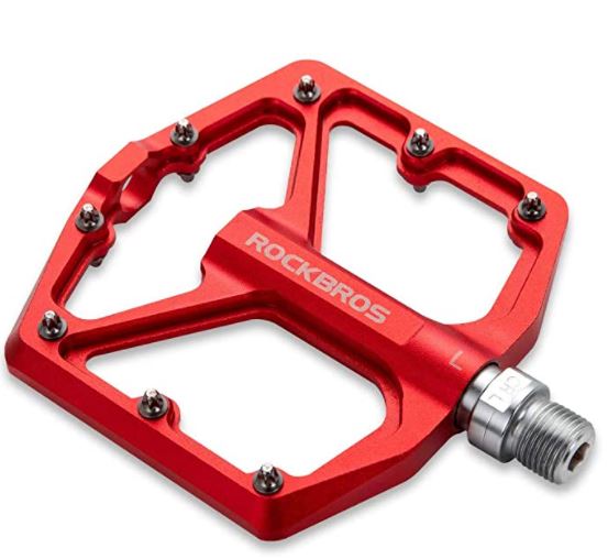 ROCKBROS Pedale de bicicletă de drum Pedale de platformă din aluminiu ultrauşoare anti-alunecare 9/16 inci