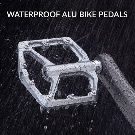 ROCKBROS Pedale de bicicletă de drum Pedale de platformă din aluminiu ultrauşoare anti-alunecare 9/16 inci