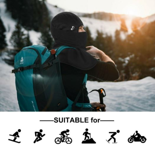 Cagulă ROCKBROS pentru Motociclete Balaclava Iarna pentru Ciclism Cald