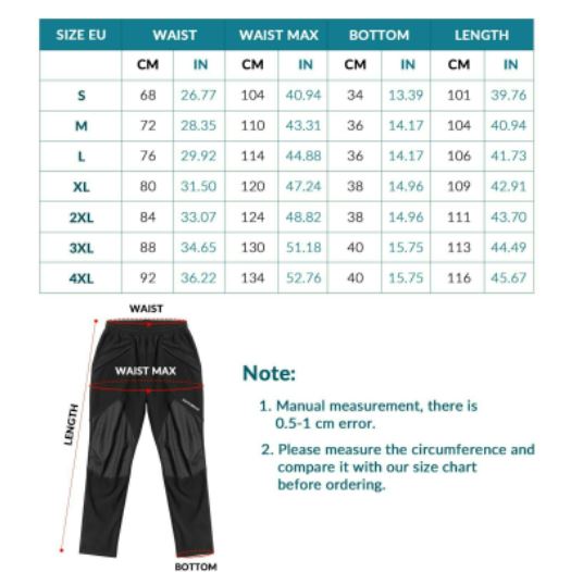 Pantaloni de iarnă ROCKBROS pantaloni de ciclism pentru bărbați termici rezistenți la vânt M-4XL