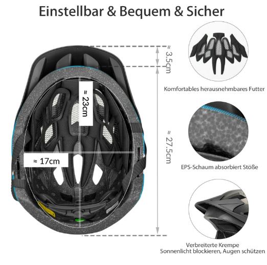 Casca de bicicleta pentru copii ROCKBROS Casca de protectie pentru sport pentru copii detasabila