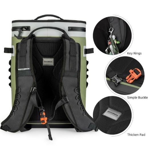 ROCKBROS 20L Geantă frigorifică rezistentă la apă de camping geantă de picnic pentru frigider