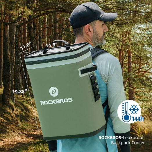 ROCKBROS 20L Geantă frigorifică rezistentă la apă de camping geantă de picnic pentru frigider