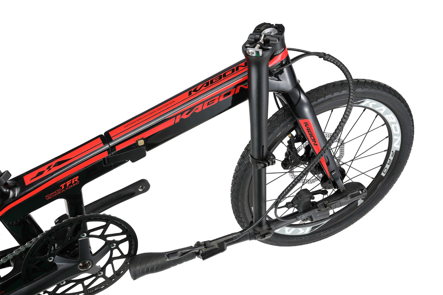 KABON Bicicletă pliantă de oraș fibră de carbon cu transmisie Shimano Altus 9S 20 inch