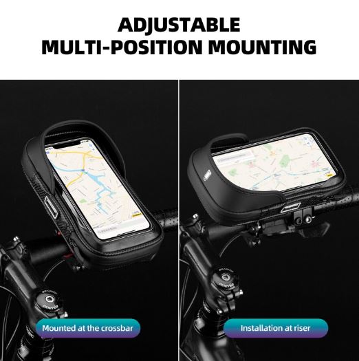 ROCKBROS geantă pentru ghidon de bicicletă Suport pentru telefon mobil de 6,2"