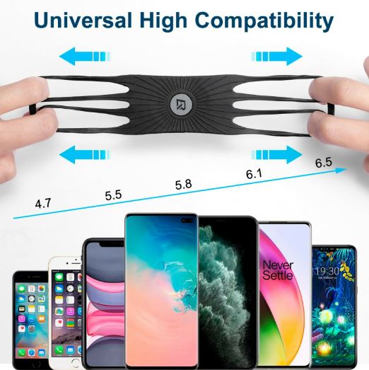 ROCKBROS Suport telefon mobil bicicleta rotativ 360° pentru smartphone 4.0-6.8"