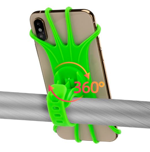 ROCKBROS Suport telefon mobil bicicleta rotativ 360° pentru smartphone 4.0-6.8"