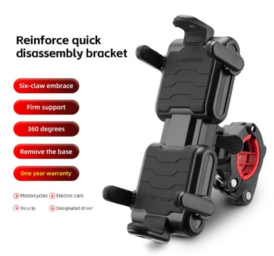 ROCKBROS suport biciclete telefon mobil suport moto ghidon 360° smartphone universal