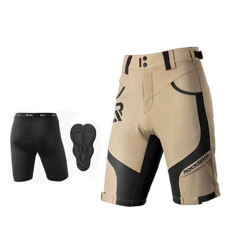 Pantaloni scurti ROCKBROS Elite cu interior și căptușeală pentru bărbați