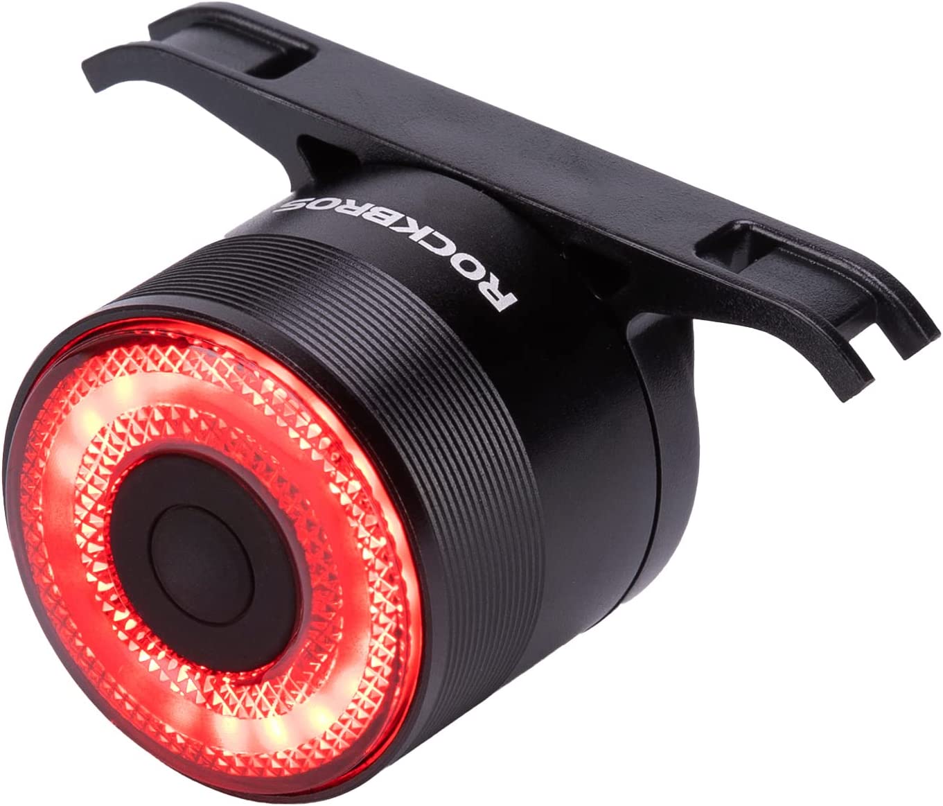 ROCKBROS Lampă spate inteligentă reîncărcabilă pentru bicicletă 4 moduri IPX6 Rezistent la apă