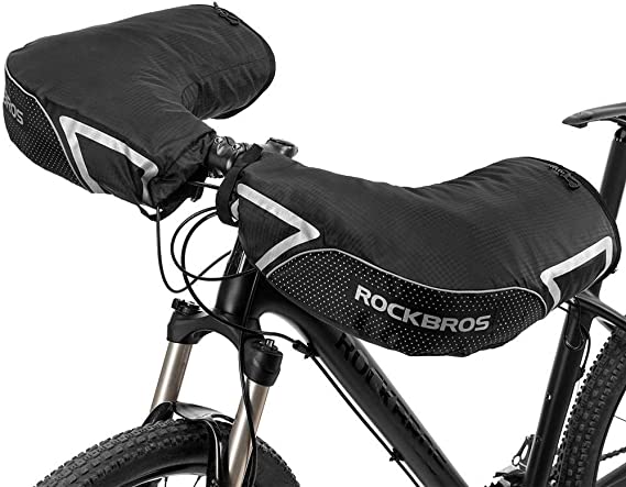 ROCKBROS manșete de ghidon mănuși de ghidon pentru bicicletă motociclete scuter căptușit rezistent la vânt și hidrofug reflectorizant