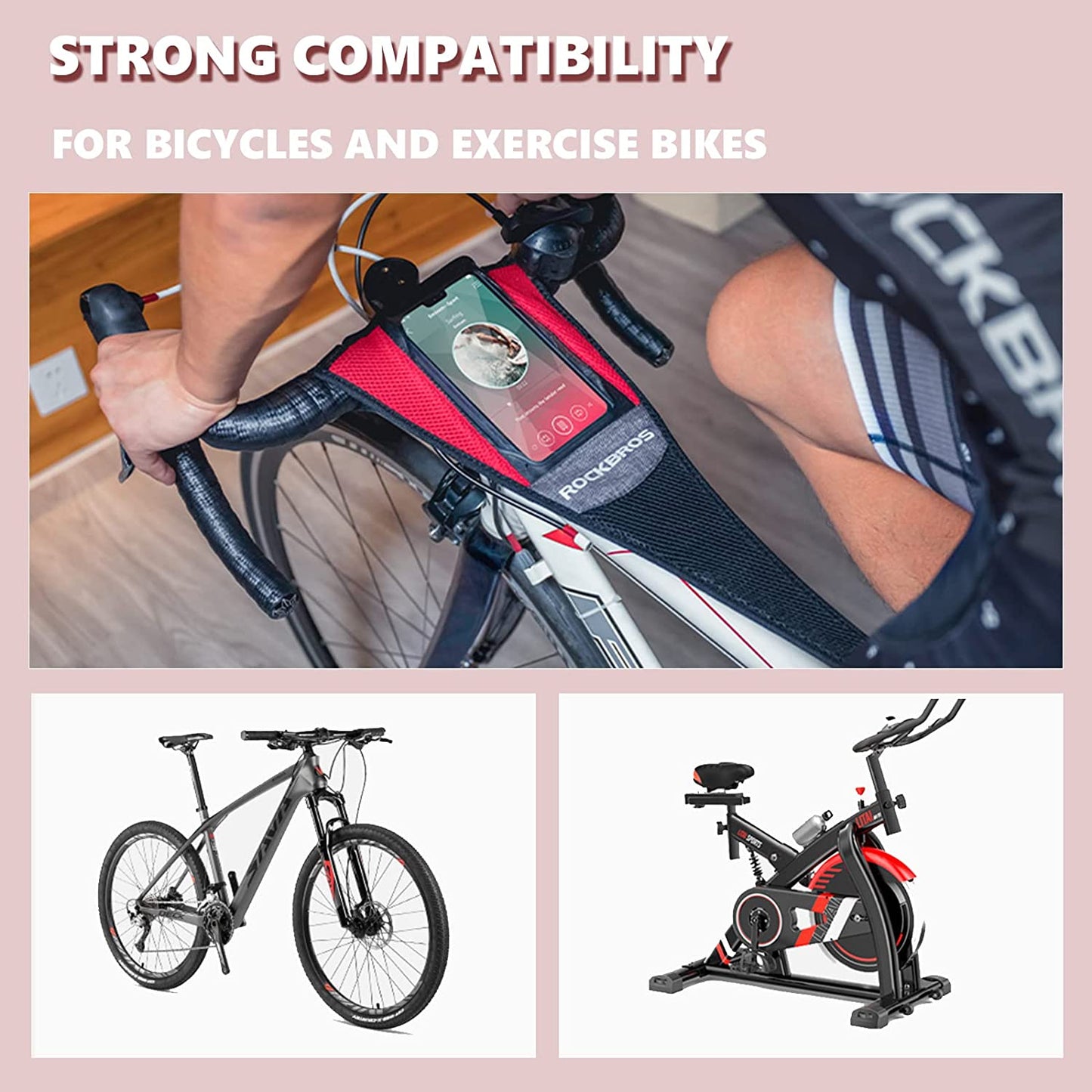 ROCKBROS captator de transpirație pentru antrenori cu role Accesorii pentru antrenori cu role Anti-transpirație Absorbant Respirabil Uscare rapidă