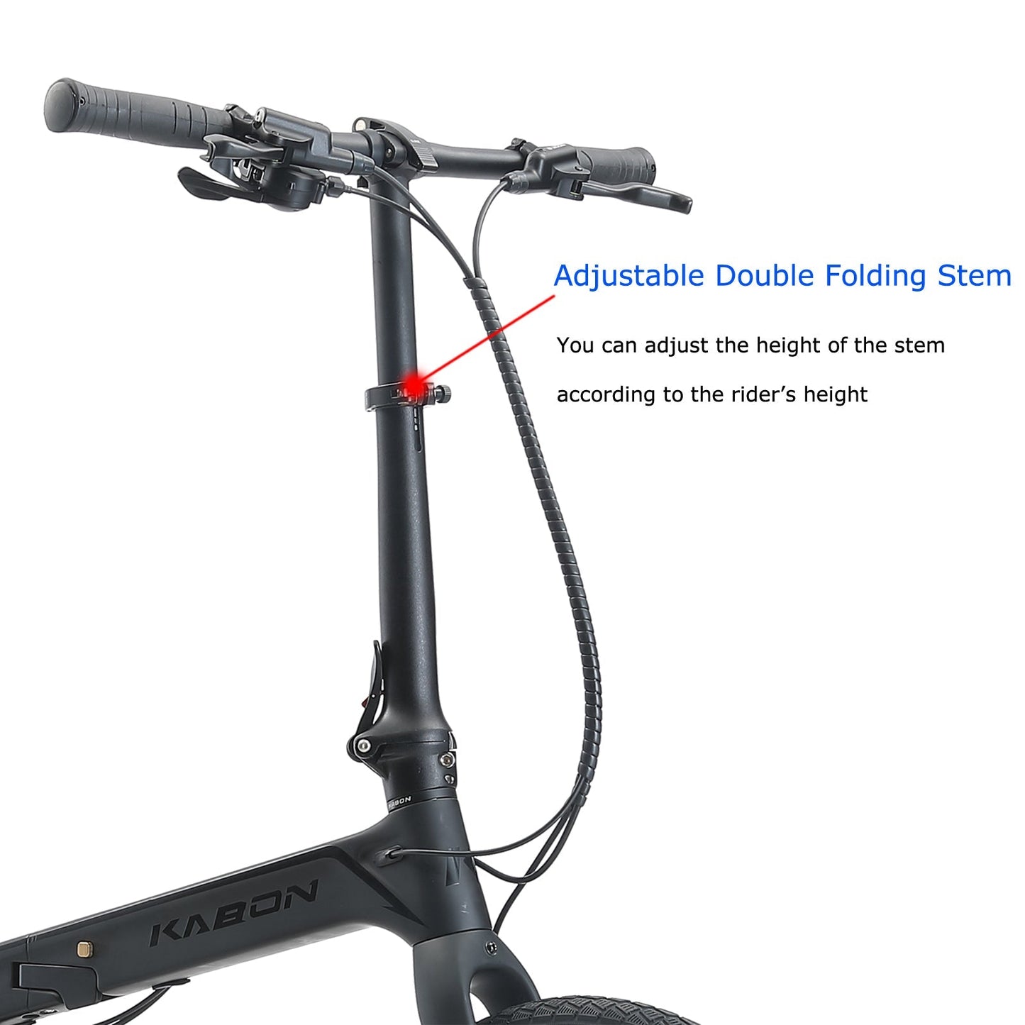KABON Bicicletă pliantă de oraș fibră de carbon cu transmisie Shimano Altus 9S 20 inch