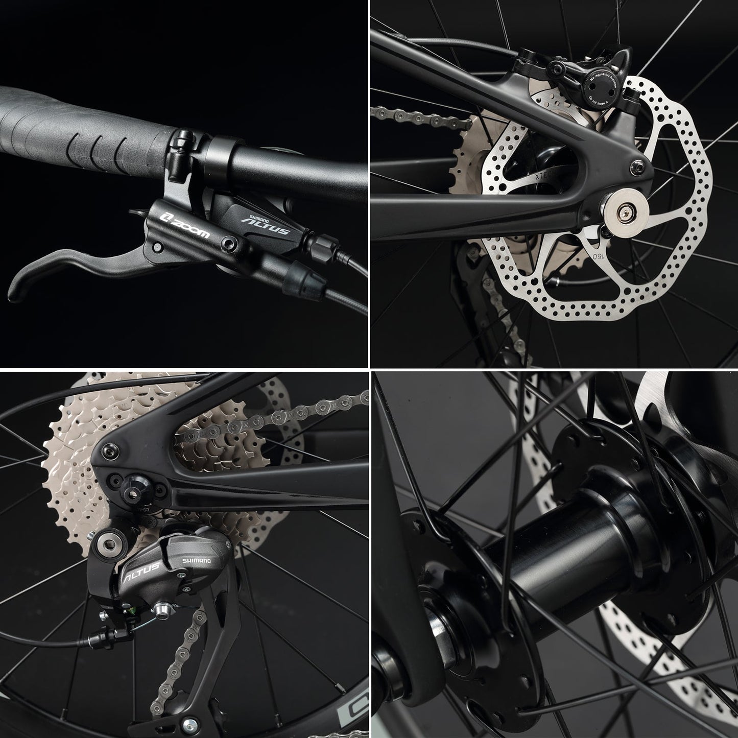 KABON Bicicletă pliantă de oraș fibră de carbon cu transmisie Shimano Altus 9S 20 inch