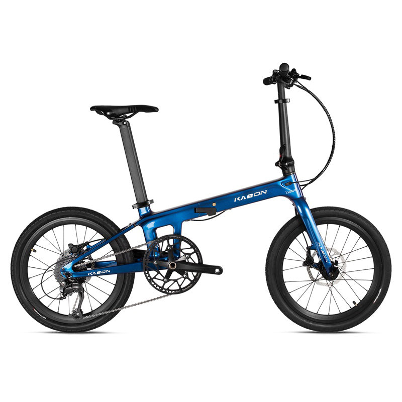 KABON Bicicletă pliantă de oraș fibră de carbon cu transmisie Shimano Altus 9S 20 inch