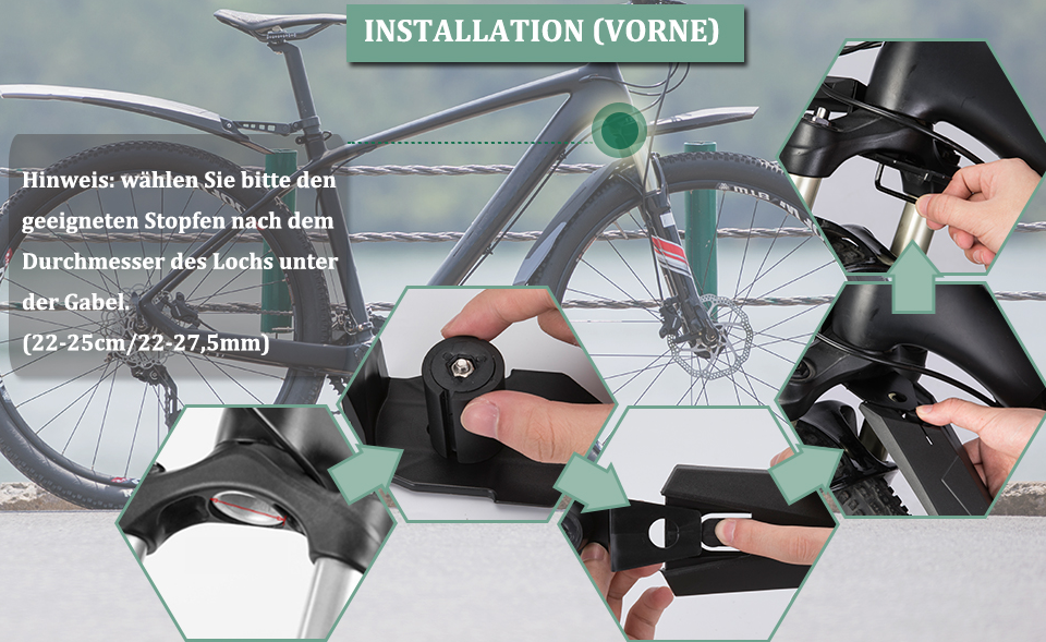 Set apărători de noroi pentru bicicletă ROCKBROS 26/27,5/28 inch MTB