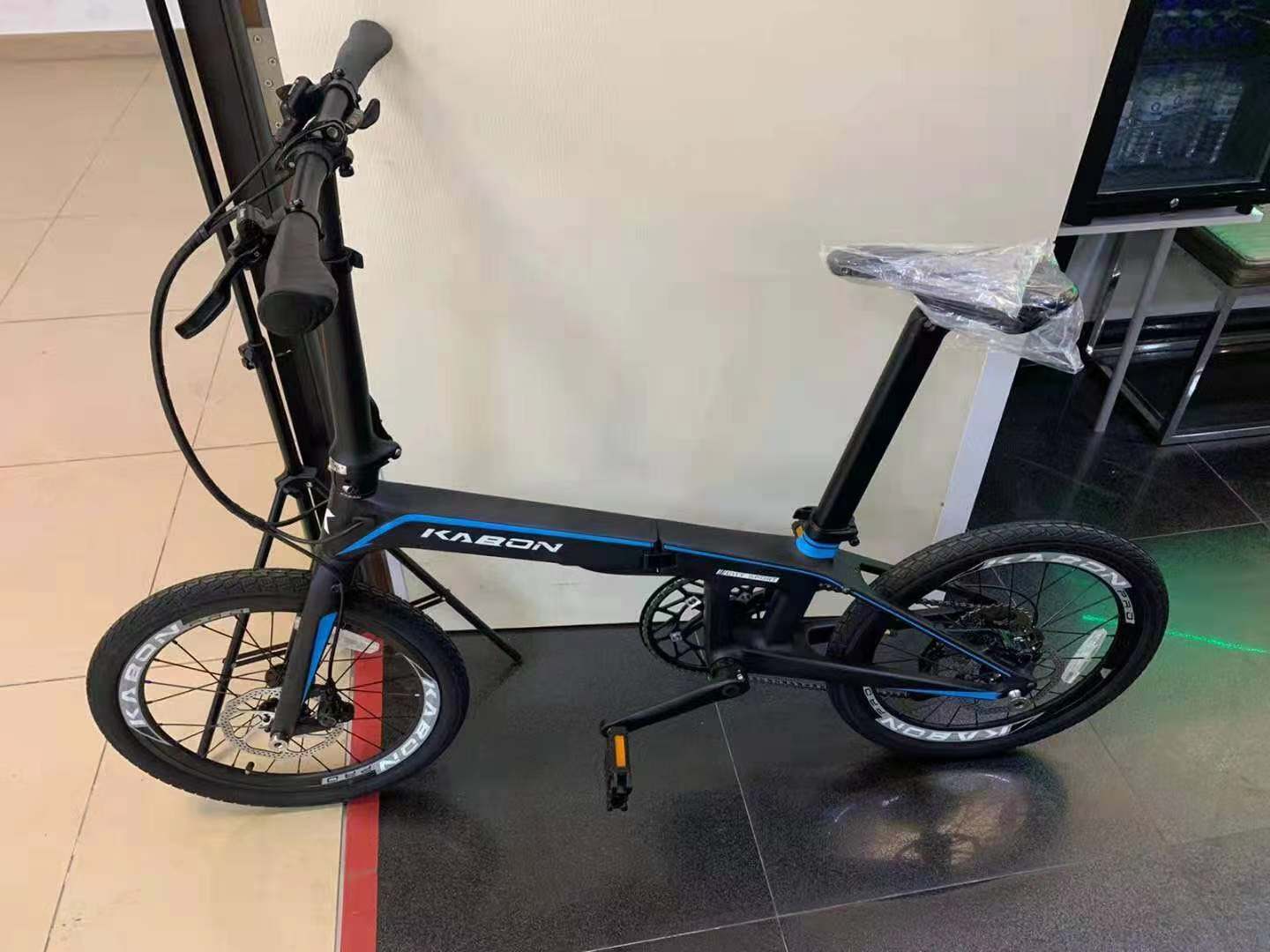 KABON Bicicletă pliantă de oraș fibră de carbon cu transmisie Shimano Altus 9S 20 inch