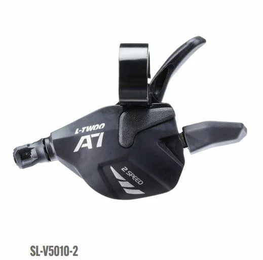 LTWOO Maneta de viteze stângă pentru 2 trepte de viteză Bandă de prindere aluminiu