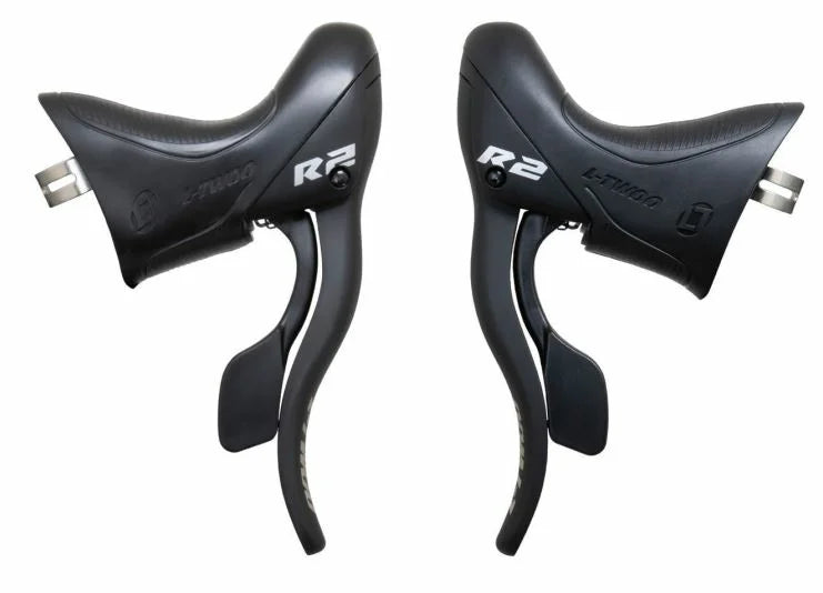 LTWOO Maneta dreaptă de schimbare a vitezelor cu maneta de frână din aluminiu 2*7 viteze cu cablu din oțel inoxidabil de 2050 mm pentru ghidon de 22,2/23,8 mm