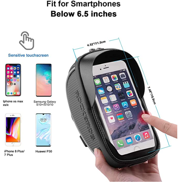 ROCKBROS 010-4BK Geantă impermeabilă pentru telefon mobil până la 6,0 inci