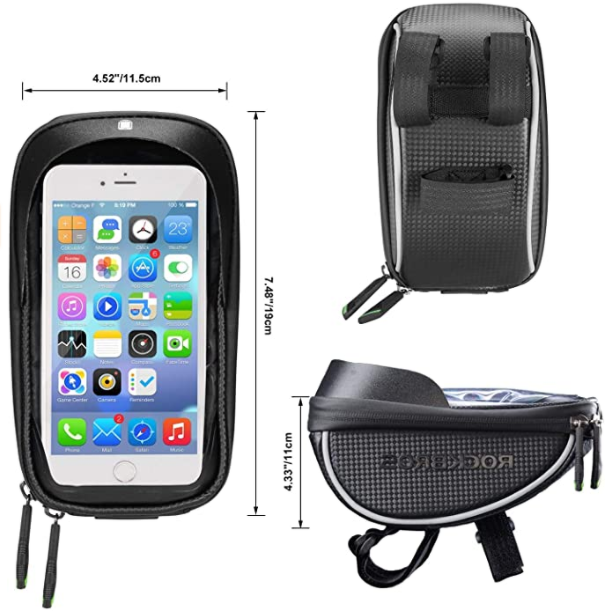 ROCKBROS 010-4BK Geantă impermeabilă pentru telefon mobil până la 6,0 inci