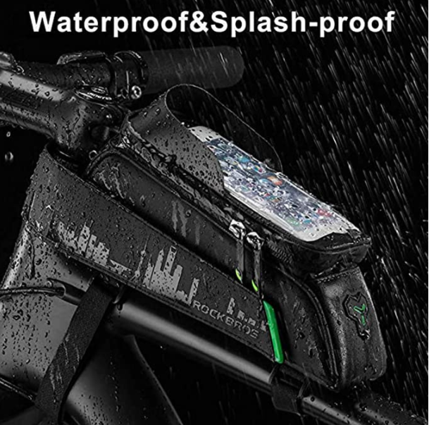 ROCKBROS 029 geantă pentru cadru de bicicletă geanta pentru biciclete husă impermeabilă pentru telefon mobil ecran tactil pentru telefoane mobile de până la 6,0 inci