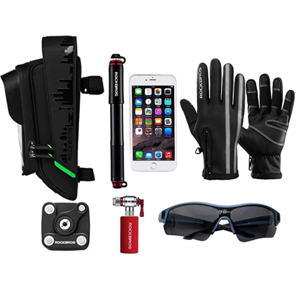ROCKBROS 029 geantă pentru cadru de bicicletă geanta pentru biciclete husă impermeabilă pentru telefon mobil ecran tactil pentru telefoane mobile de până la 6,0 inci