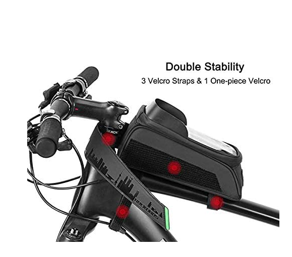 ROCKBROS 029 geantă pentru cadru de bicicletă geanta pentru biciclete husă impermeabilă pentru telefon mobil ecran tactil pentru telefoane mobile de până la 6,0 inci
