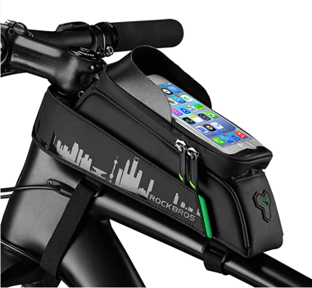 ROCKBROS 029 geantă pentru cadru de bicicletă geanta pentru biciclete husă impermeabilă pentru telefon mobil ecran tactil pentru telefoane mobile de până la 6,0 inci