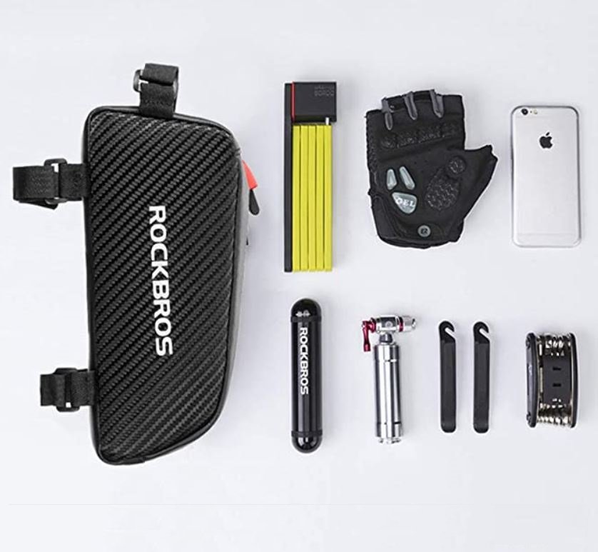 ROCKBROS 039BK geanta cadru geanta biciclete ca.1L pentru telefon mobil