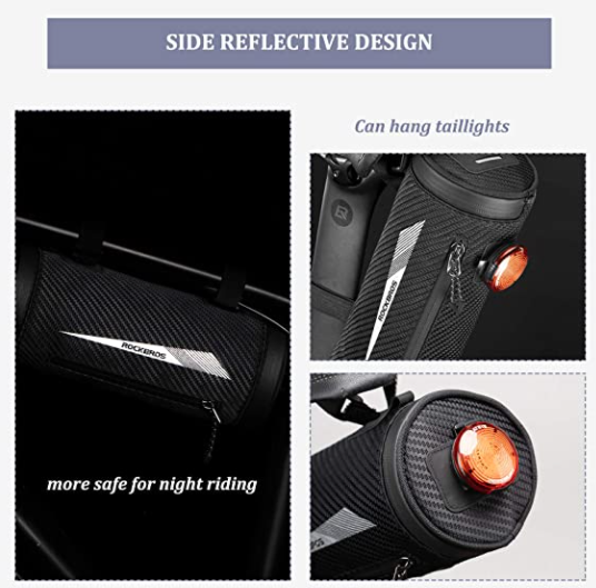 ROCKBROS 041B geanta ghidon biciclete suport telefon mobil aproximativ 2L negru