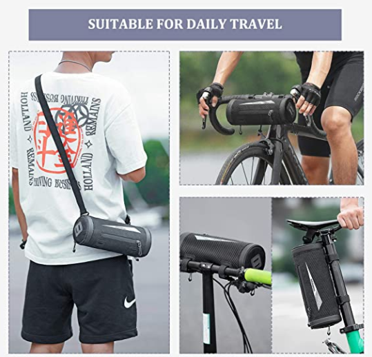 ROCKBROS 041B geanta ghidon biciclete suport telefon mobil aproximativ 2L negru