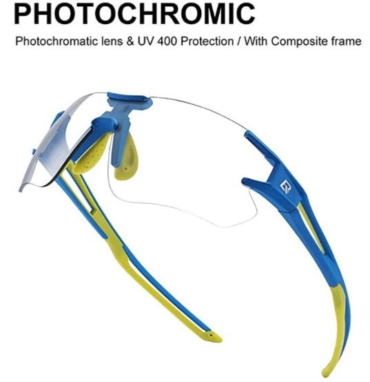 ROCKBROS 10125 Ochelari de ciclism fotocromatici, transparenti, cu auto-nuantare