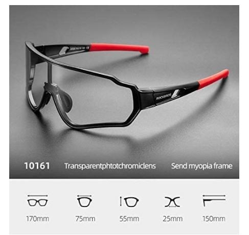 ROCKBROS 10161 Ochelari de soare fotocromatici Bike UV400 Protection
