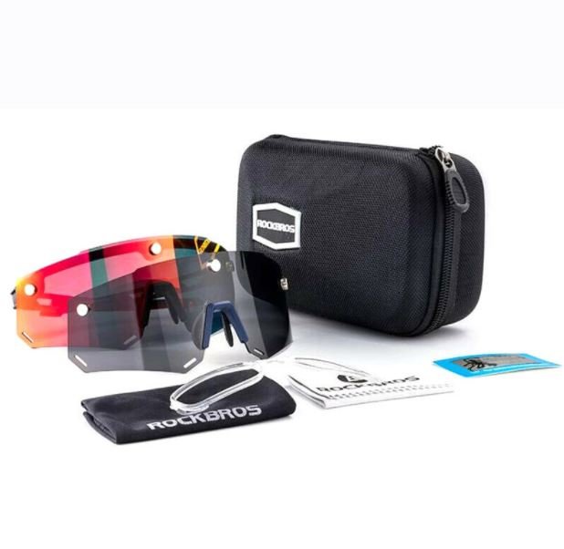 ROCKBROS Ochelari de soare polarizați 2 în 1 Ochelari de sport magnetici cu lentile interschimbabile
