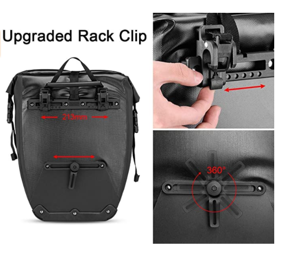 ROCKBROS AS-002-1 Genți pentru portbagaj sacoș spate 100% impermeabil 27L